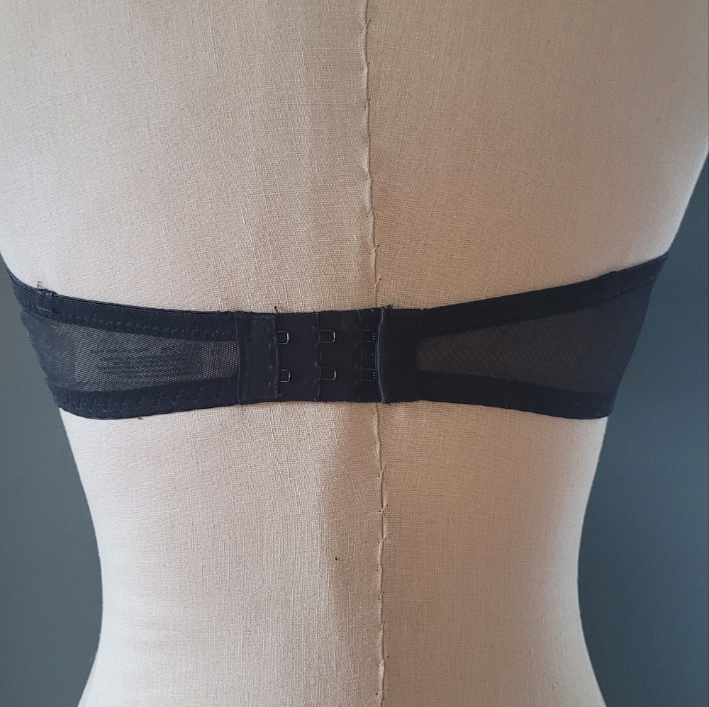 Free People Strapless Black Underwired Bandeau Lace Bras - Picture 4 of 9